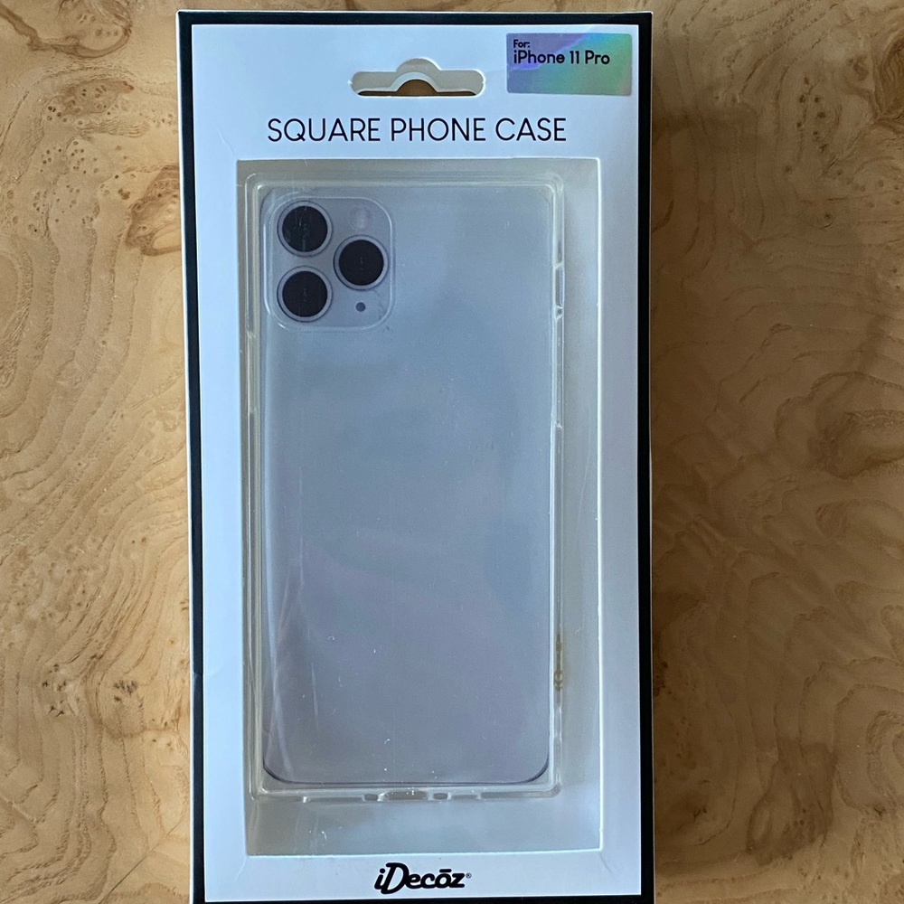 NEW iPhone 11 Pro Clear Square Phone Case